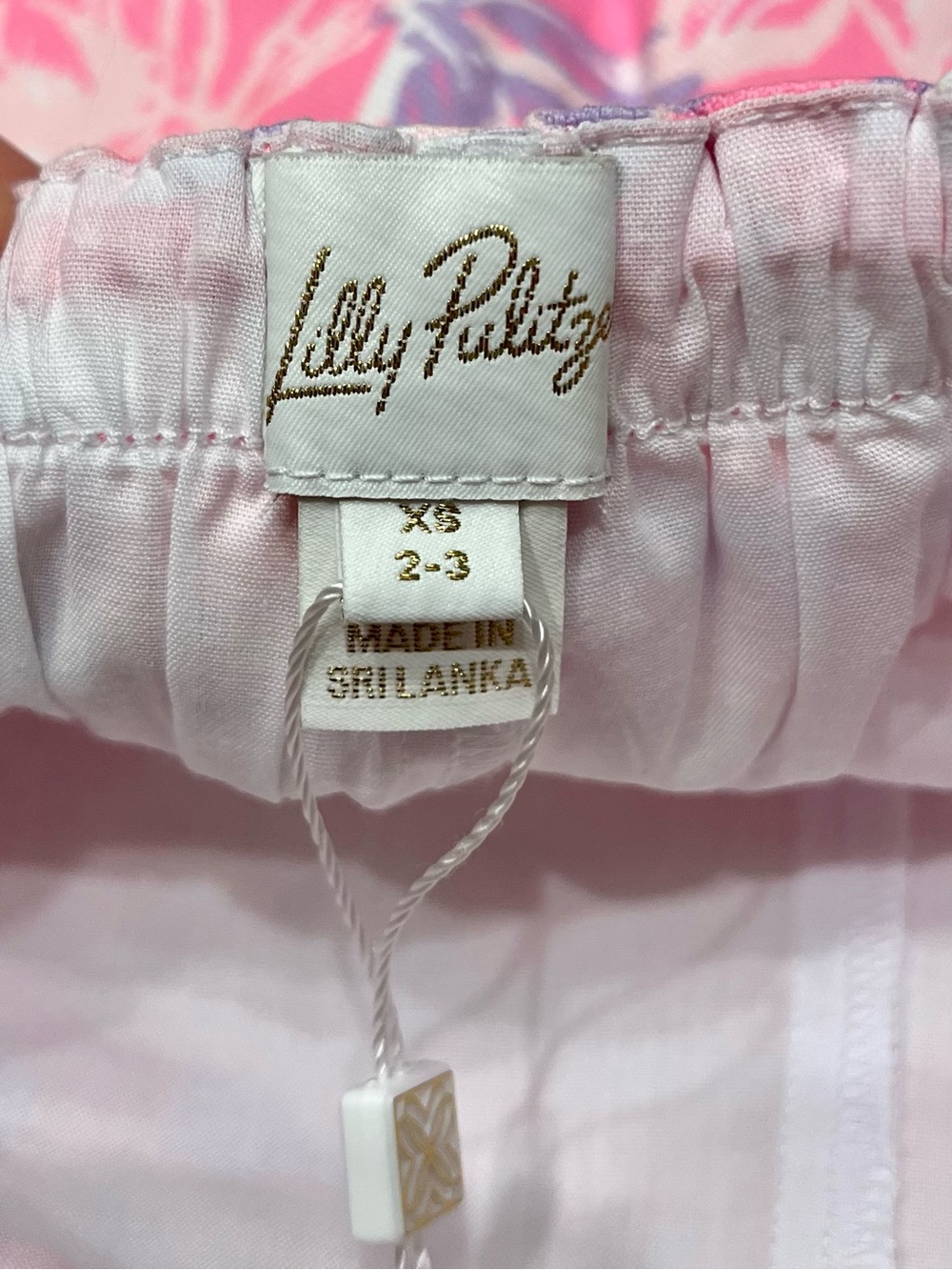 NWT Lilly Pulitzer Girl’s Mini Michelina Skort Rousseau Pink Zen Garden XS 2/3 - Picture 4 of 7